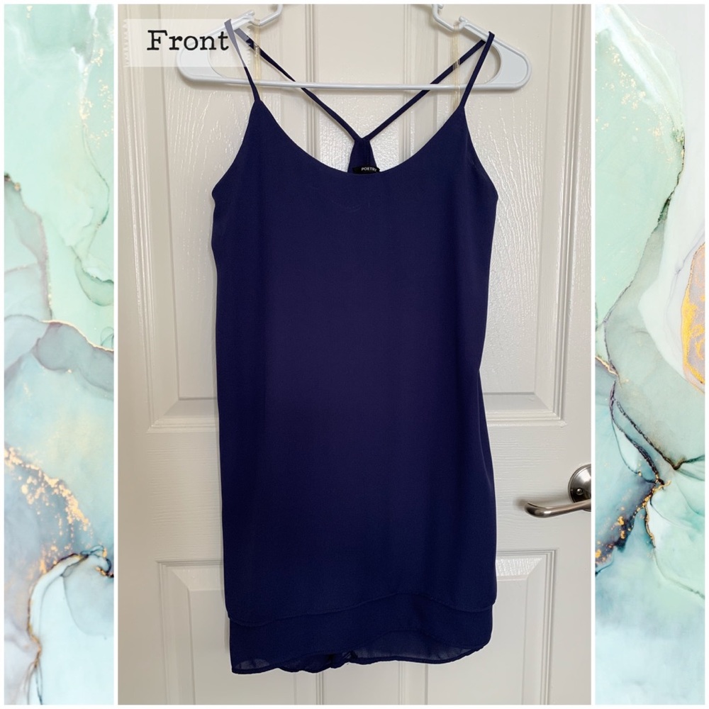 Dark Blue Sheath Dress